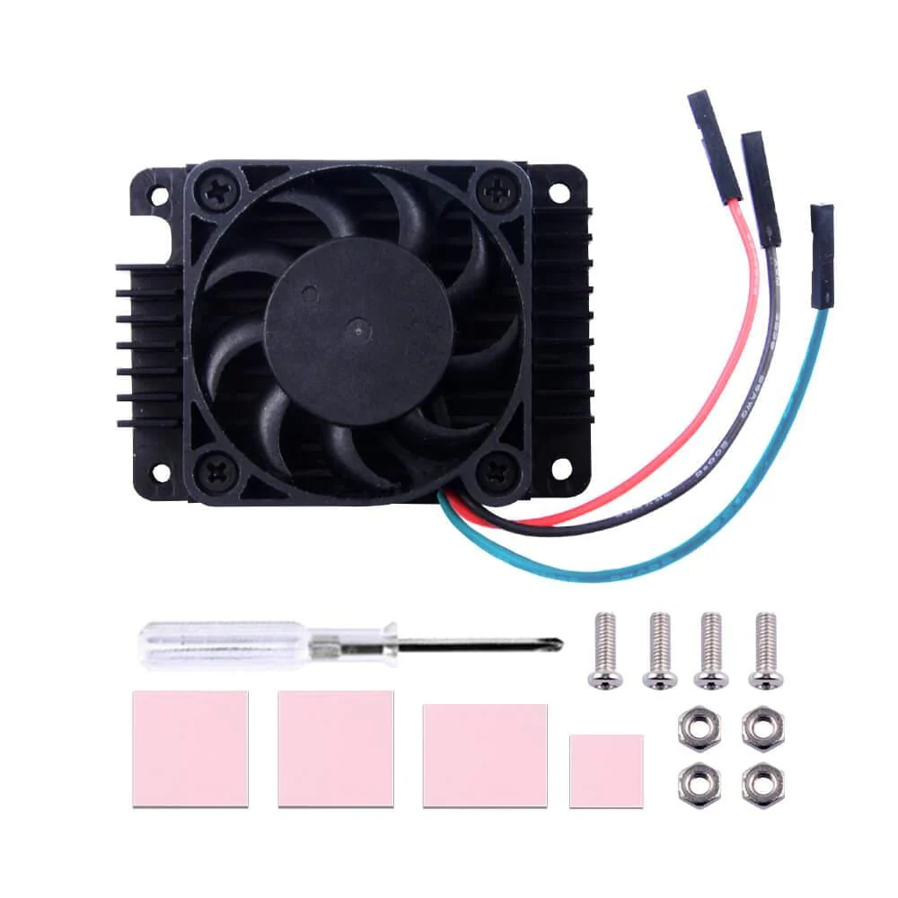 Tall Aluminium Heatsink & Fan for Raspberry Pi Compute Module 4 (CM4) - Image 3