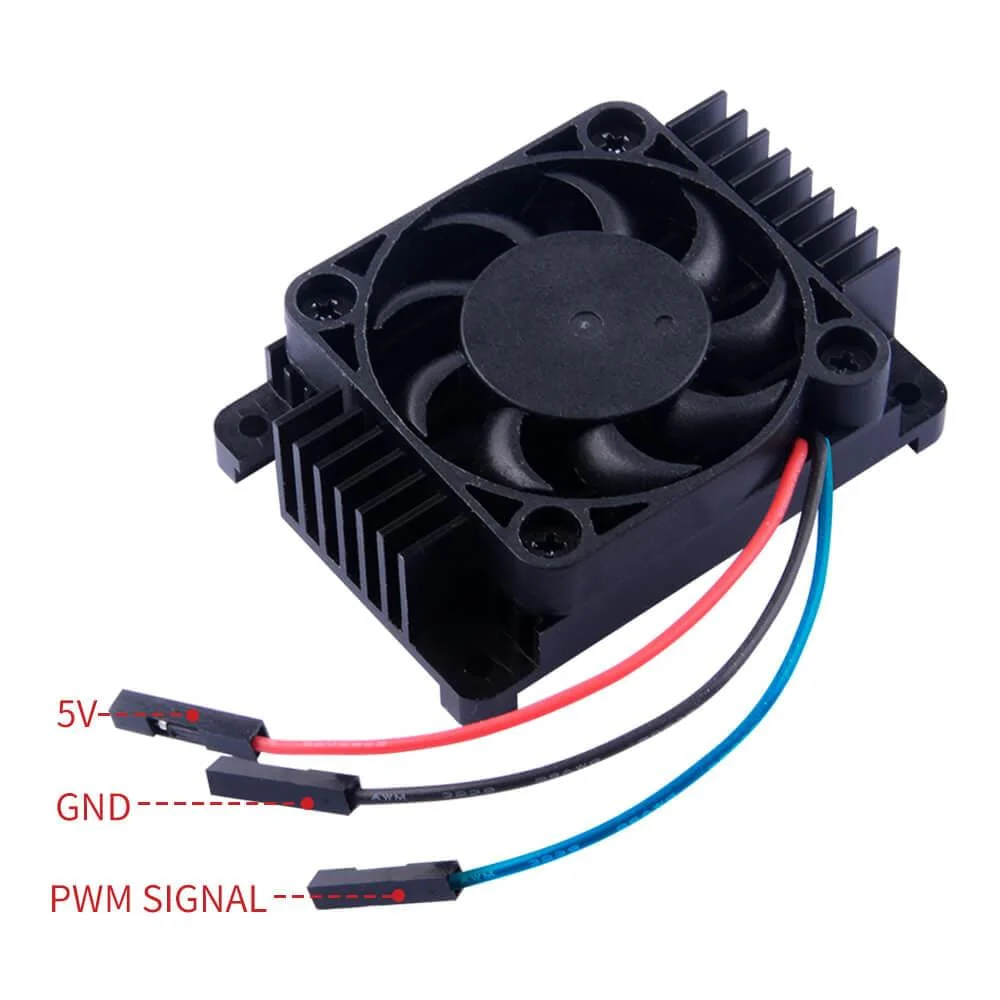 Tall Aluminium Heatsink & Fan for Raspberry Pi Compute Module 4 (CM4) - Image 4