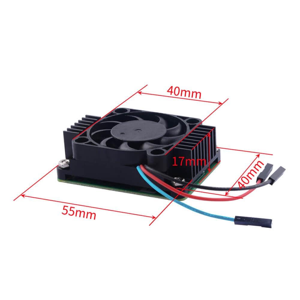 Tall Aluminium Heatsink & Fan for Raspberry Pi Compute Module 4 (CM4) - Image 6