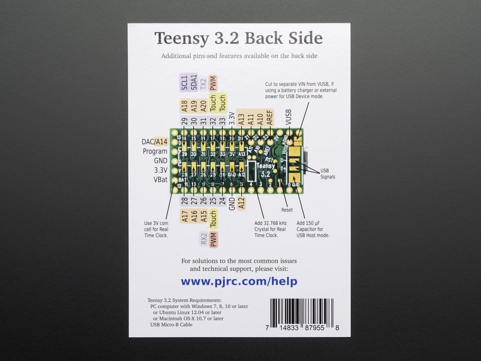 Teensy 3.2 + Header Strip [Discontinued] - Image 5