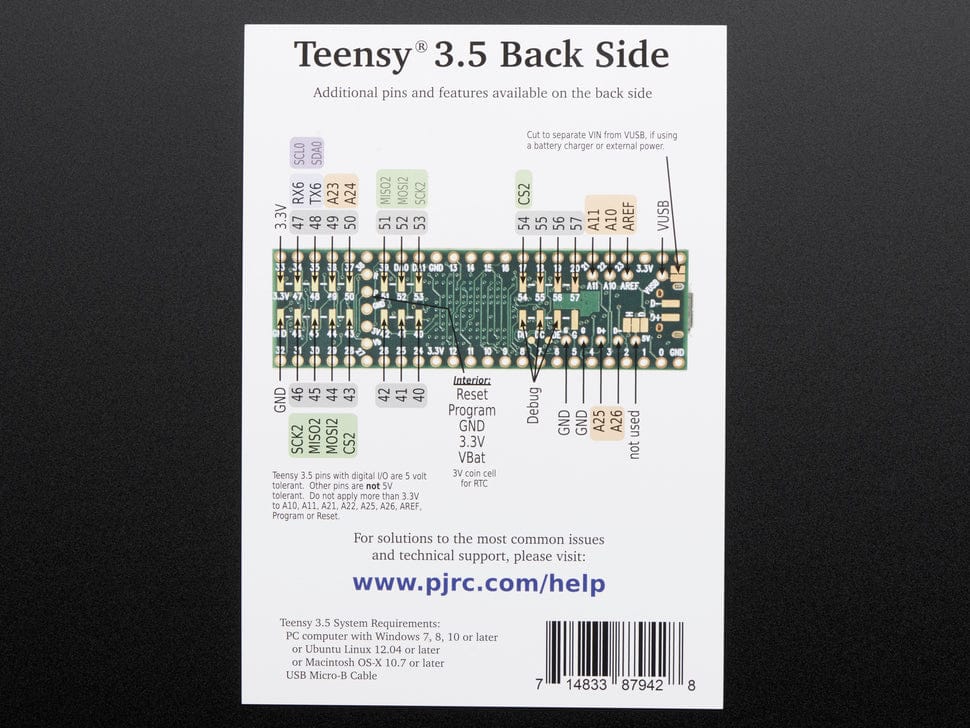 Teensy 3.5 + Header Strips [Discontinued] - Image 5