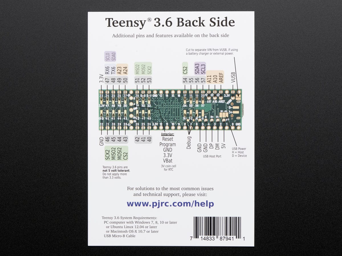 Teensy 3.6 + Header Strips [Discontinued] - Image 5