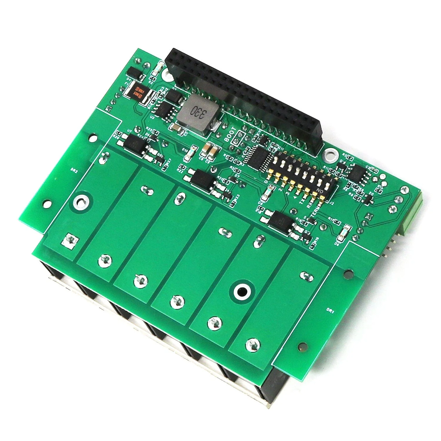 Three 40A/240V Relays RS485 Daisy-chainable HAT for Raspberry Pi - Image 4