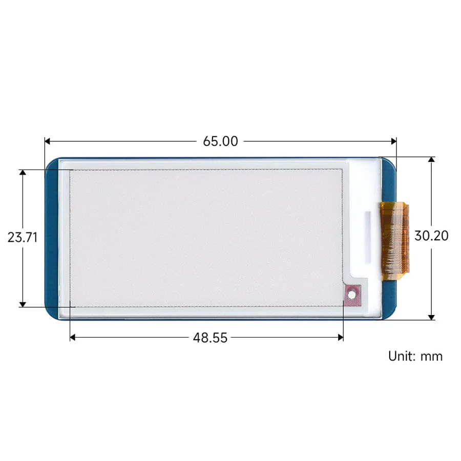 2.13" ePaper Display HAT (B) - Red/Black/White (250x122) - Image 8