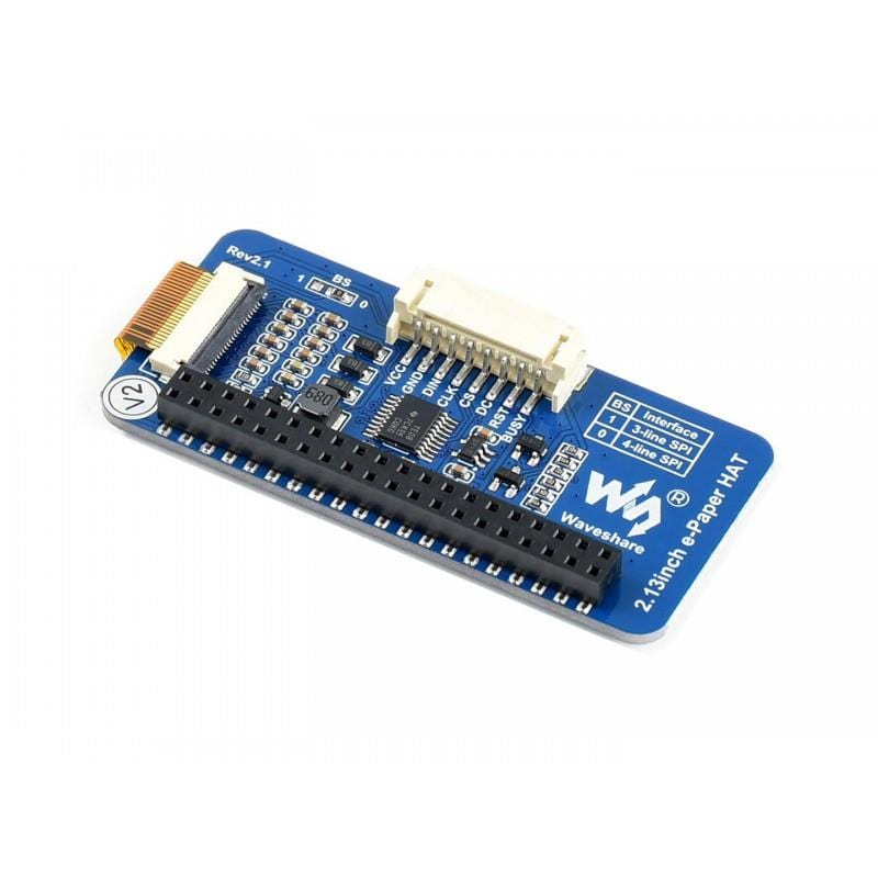 2.13" ePaper Display HAT - Yellow/Black/White (212x104) [Discontinued] - Image 2