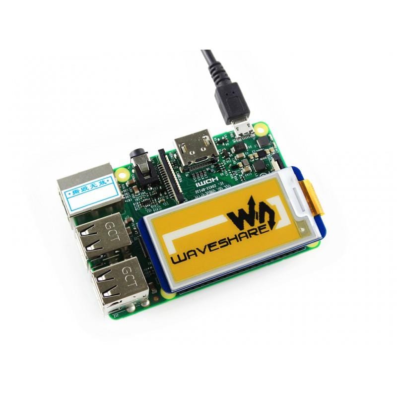 2.13" ePaper Display HAT - Yellow/Black/White (212x104) [Discontinued] - Image 4