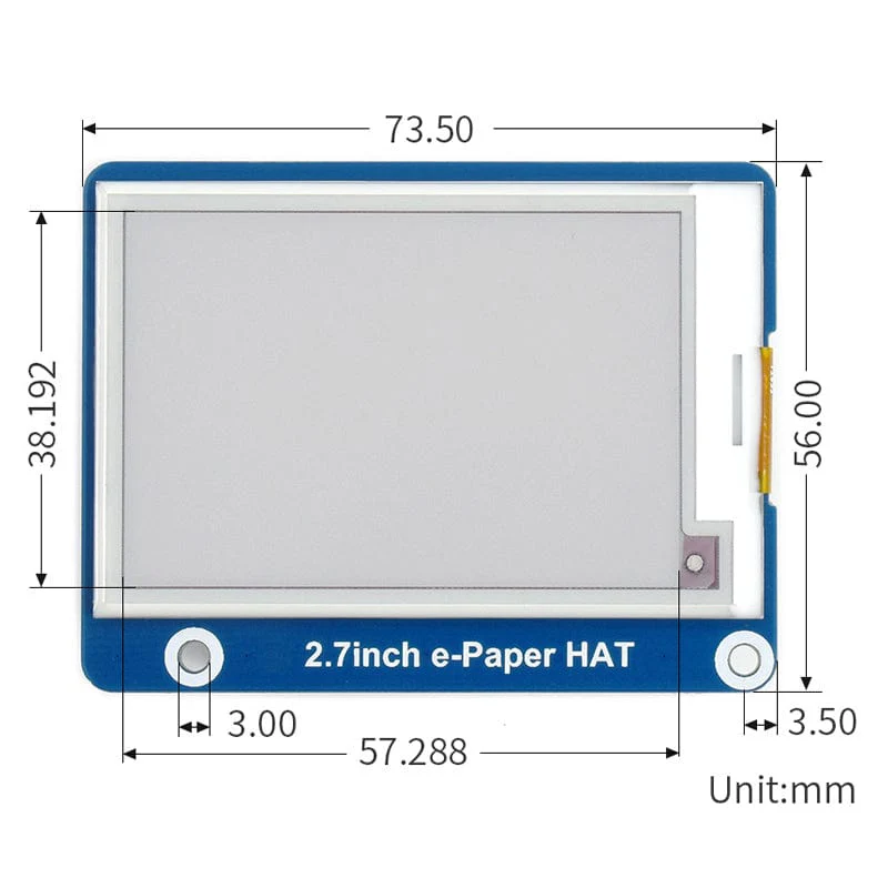 2.7" ePaper HAT (B)- Red/Black/White (264x176) [discontinued] - Image 7
