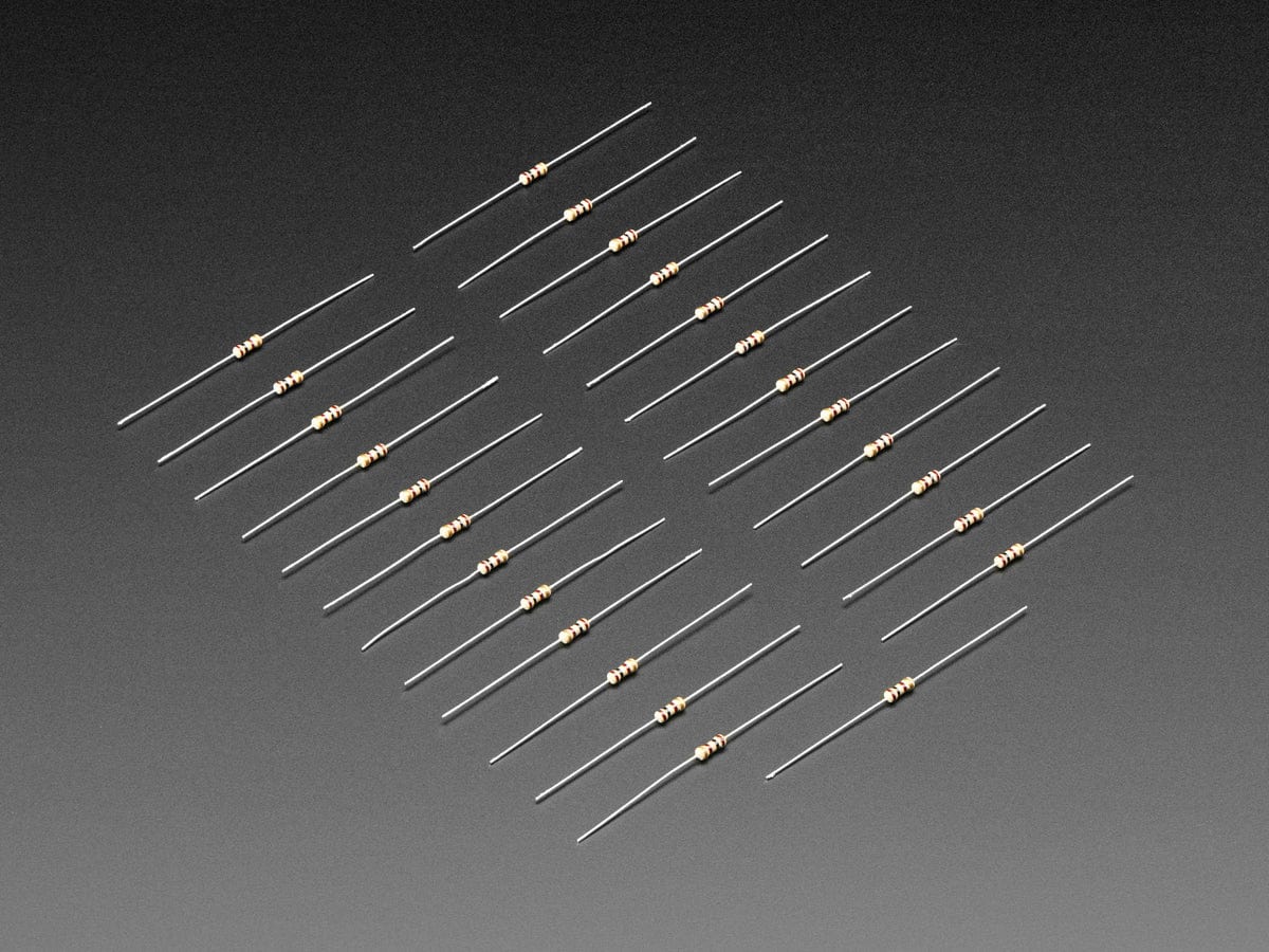 Through-Hole Resistors - 100 ohm 5% 1/4W - Pack of 25