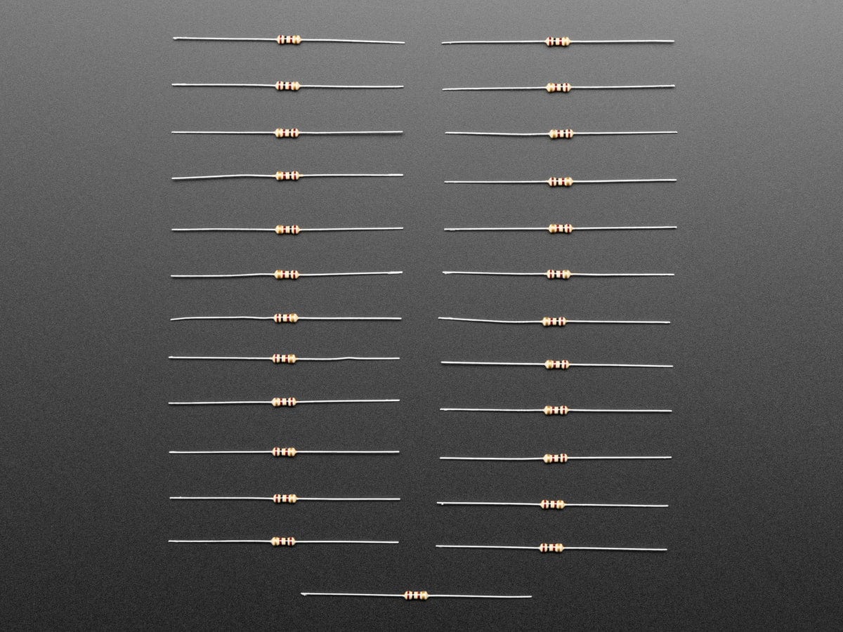 Through-Hole Resistors - 100 ohm 5% 1/4W - Pack of 25 - Image 3