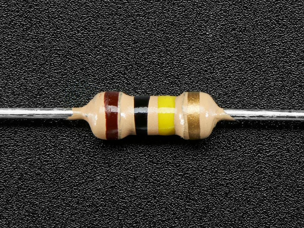 Through-Hole Resistors - 100K ohm 5% 1/4W - Pack of 25 - Image 2