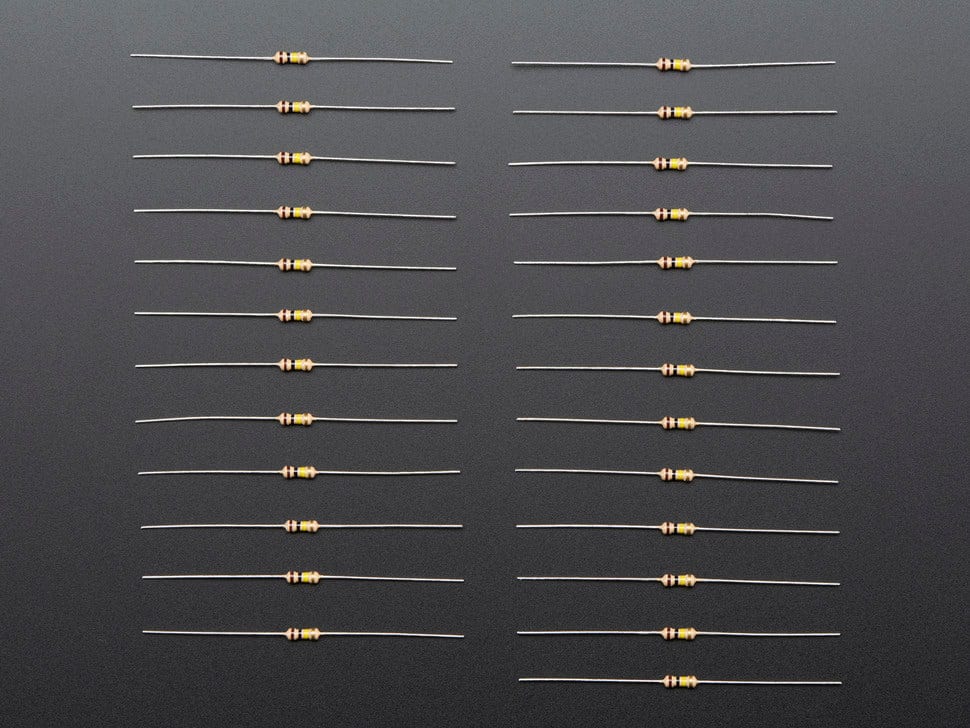 Through-Hole Resistors - 100K ohm 5% 1/4W - Pack of 25 - Image 3