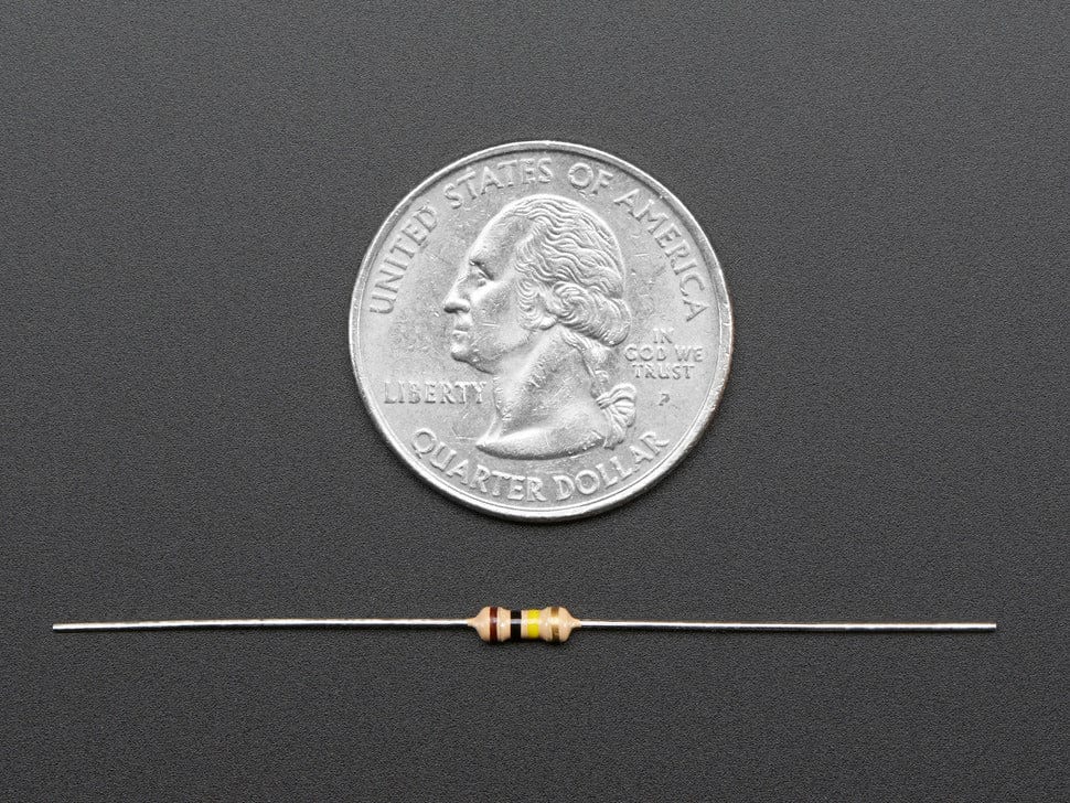 Through-Hole Resistors - 100K ohm 5% 1/4W - Pack of 25 - Image 4