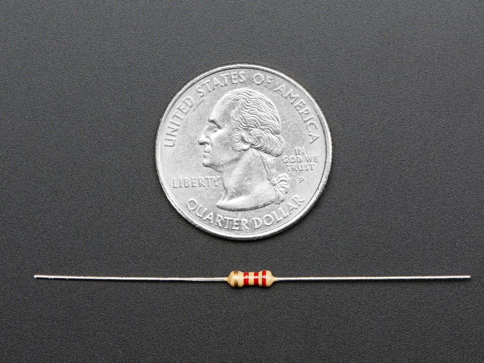 Through-Hole Resistors - 2.2K ohm 5% 1/4W - Pack of 25 - Image 4