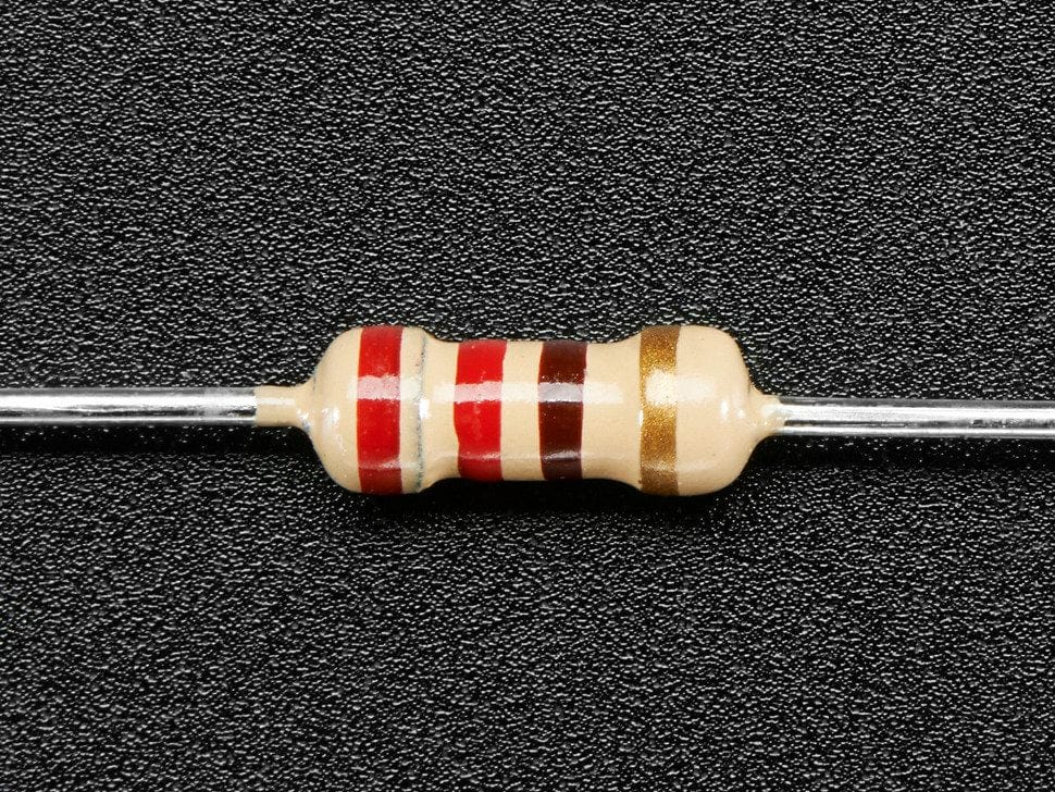 Through-Hole Resistors - 220 ohm 5% 1/4W - Pack of 25 - Image 2