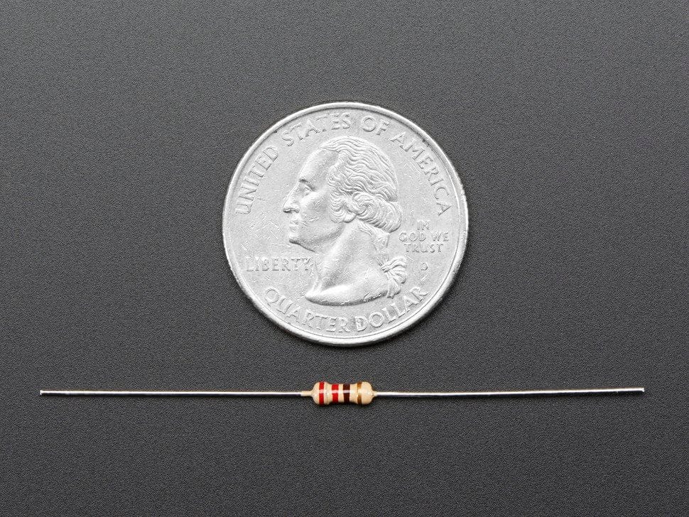 Through-Hole Resistors - 220 ohm 5% 1/4W - Pack of 25 - Image 4