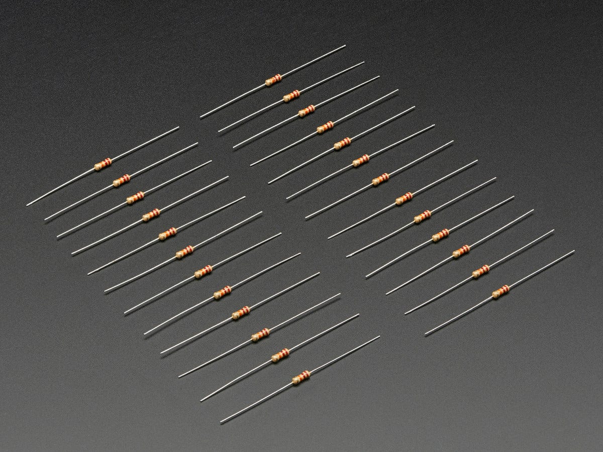 Through-Hole Resistors - 22K ohm 5% 1/4W - Pack of 25