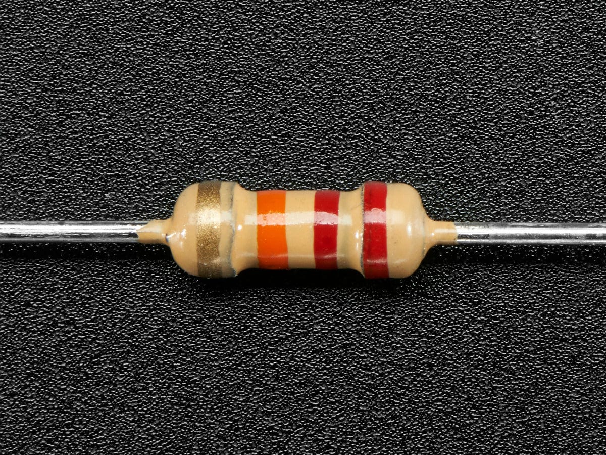 Through-Hole Resistors - 22K ohm 5% 1/4W - Pack of 25 - Image 2