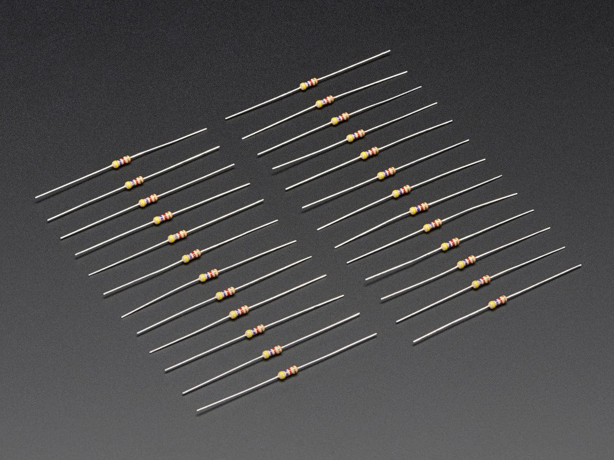 Through-Hole Resistors - 4.7K ohm 5% 1/4W - Pack of 25