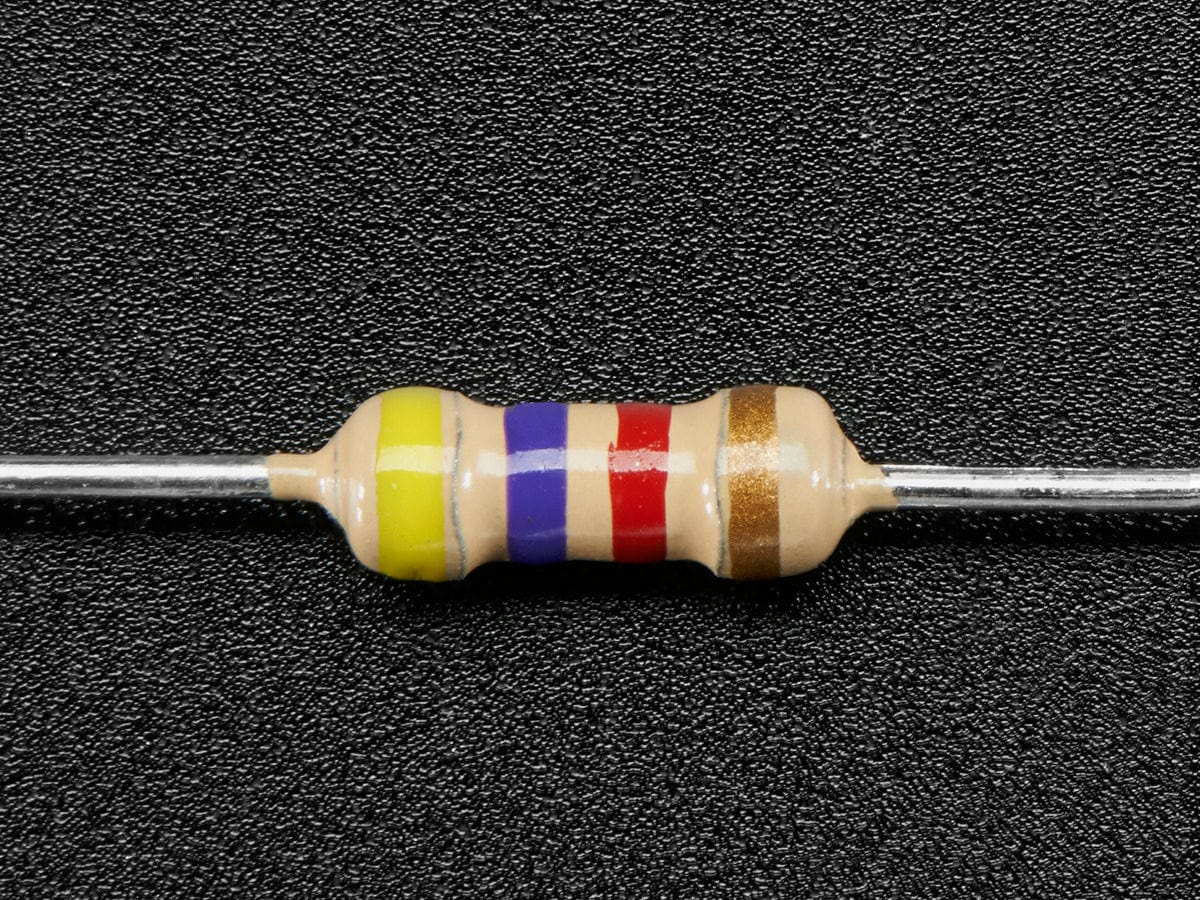 Through-Hole Resistors - 4.7K ohm 5% 1/4W - Pack of 25 - Image 2