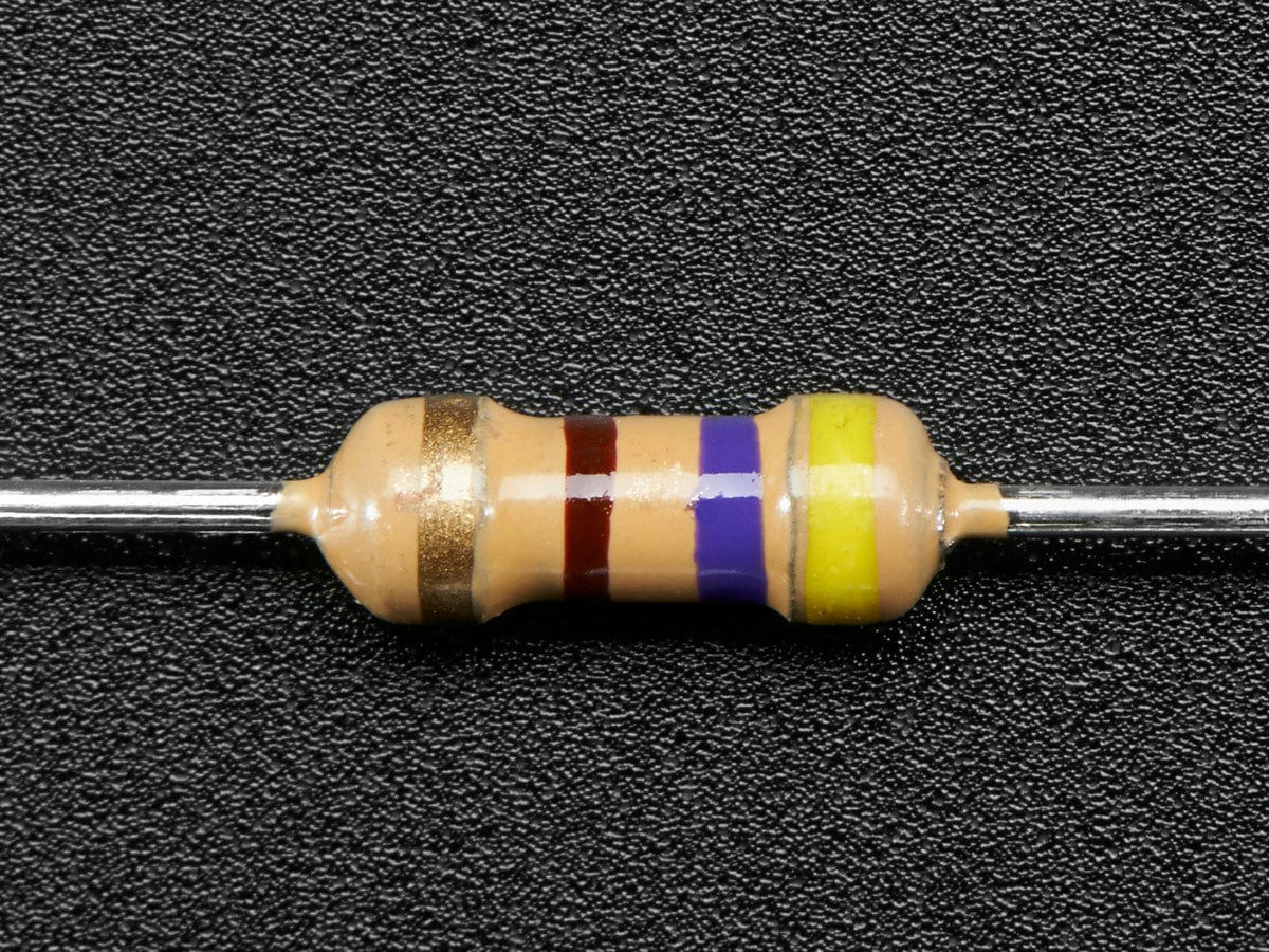 Through-Hole Resistors - 470 ohm 5% 1/4W - Pack of 25 - Image 2