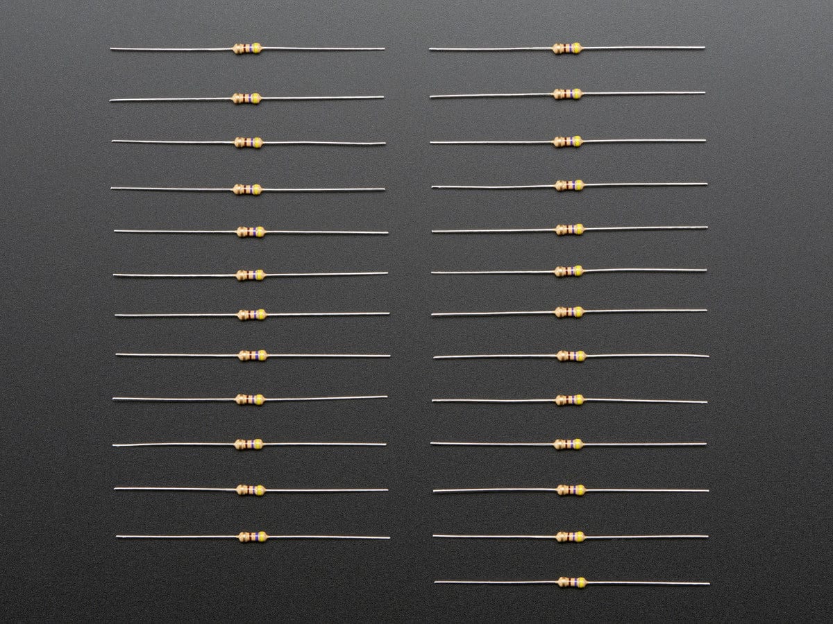 Through-Hole Resistors - 470 ohm 5% 1/4W - Pack of 25 - Image 3