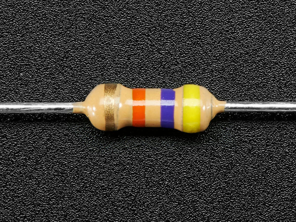 Through-Hole Resistors - 47K ohm 5% 1/4W - Pack of 25 - Image 2