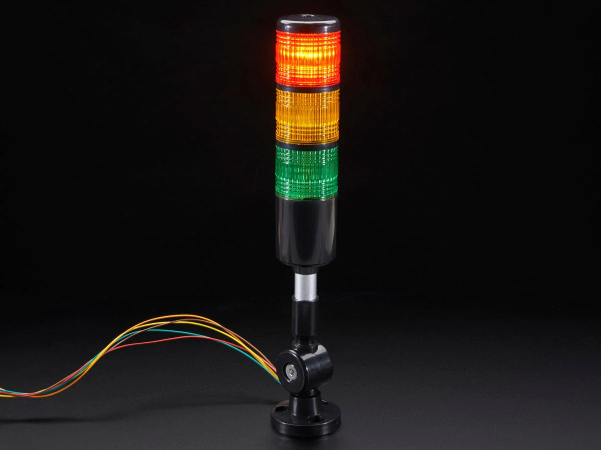 Tower Light - Red Yellow Green Alert Light with Buzzer - 12VDC - Image 2