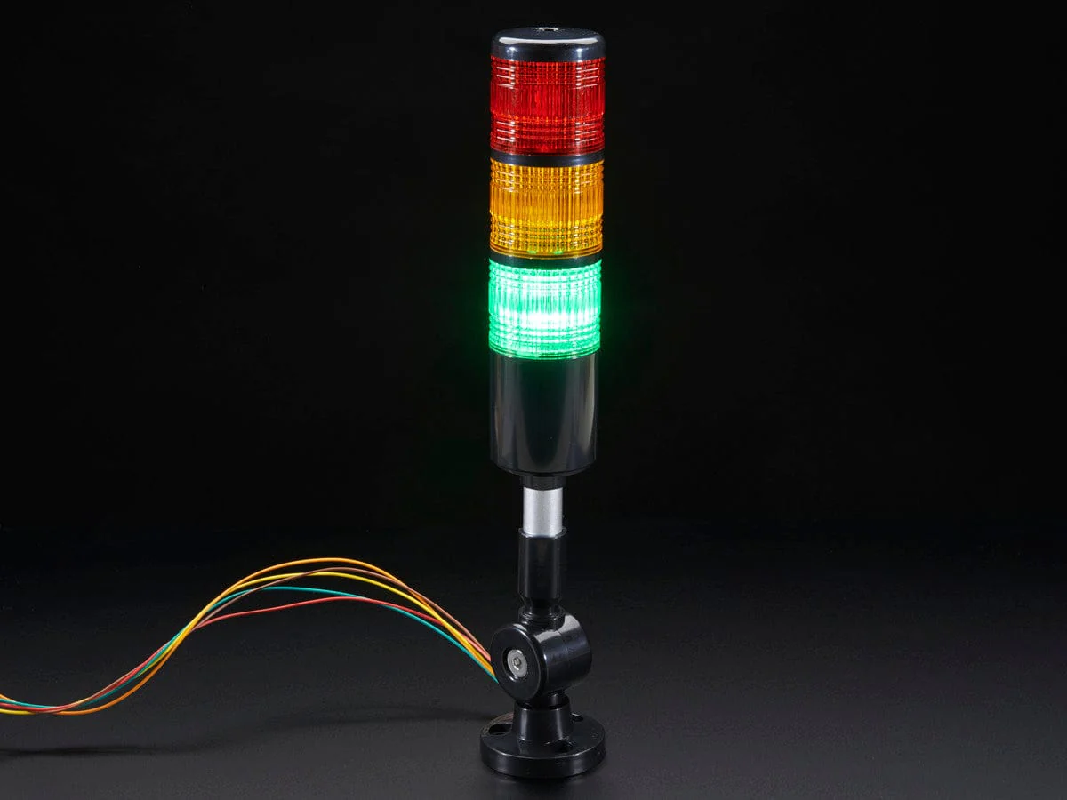 Tower Light - Red Yellow Green Alert Light with Buzzer - 12VDC - Image 4