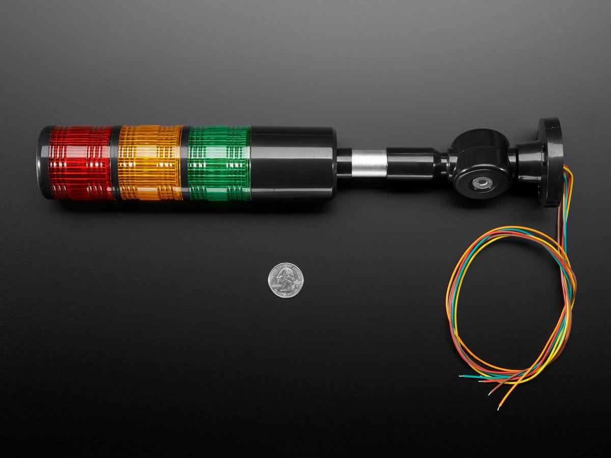 Tower Light - Red Yellow Green Alert Light with Buzzer - 12VDC - Image 5