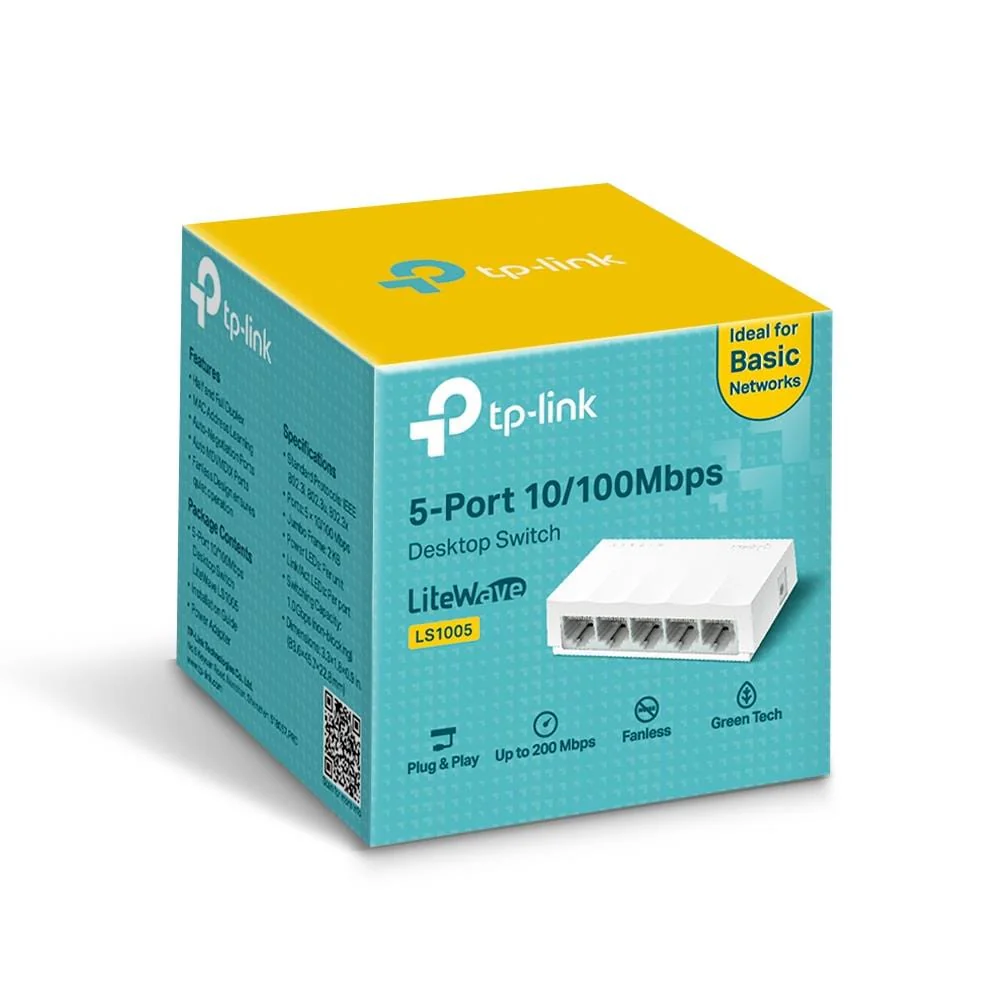 TP-Link 5-Port 10/100Mbps Network Switch [Discontinued] - Image 2