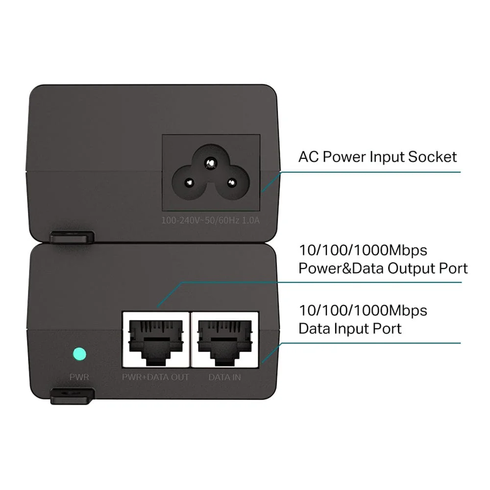 TP-Link TL-POE160S 30W PoE+ Injector - Image 2