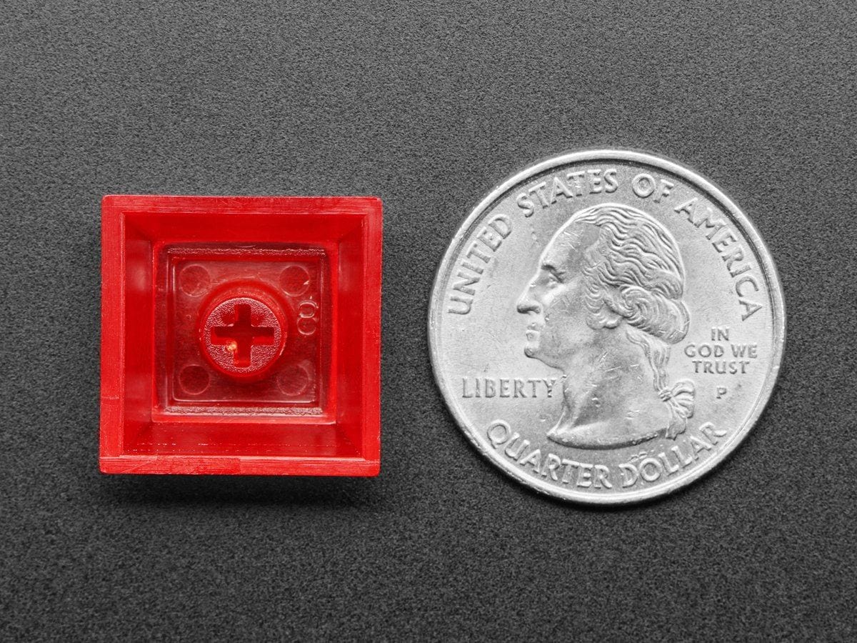 Translucent Red DSA Keycaps for MX Compatible Switches - 10 pack - Image 4