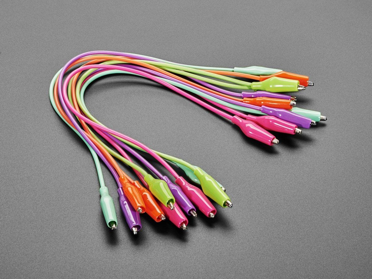 Tropical Alligator Test Clip Leads - 10 Pieces - 13" long - Image 2
