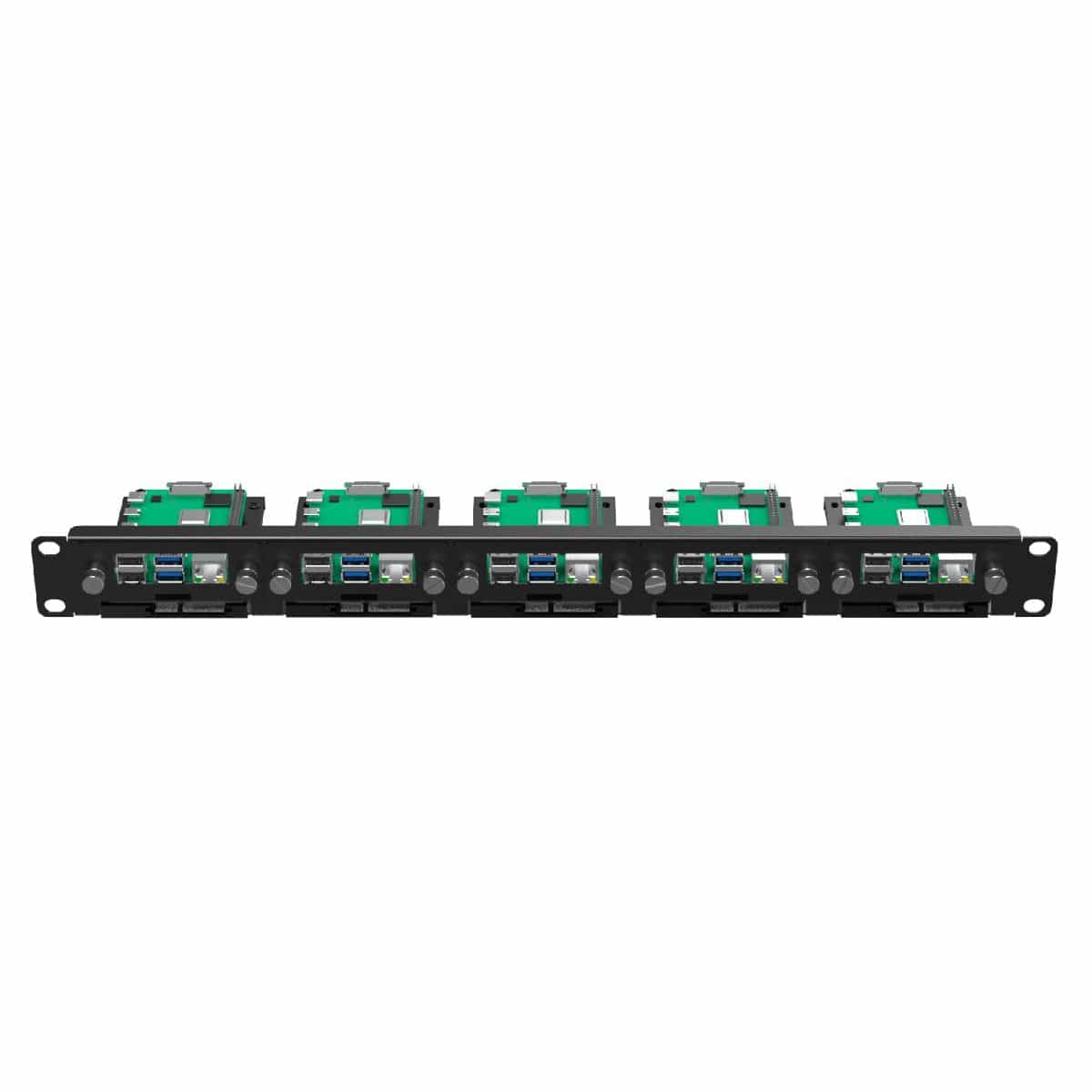 Uctronics 19" 1U Raspberry Pi Rack Mount with SSD Mounting Brackets (Holds 5x RPi) - Image 3
