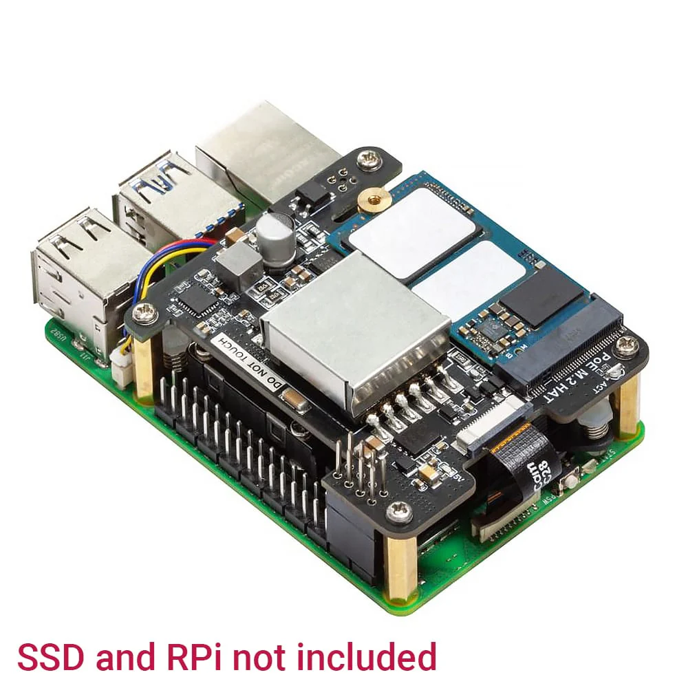 Uctronics 5V 5A PoE+ NVMe HAT for Raspberry Pi 5 (with Active Cooler) - Image 2