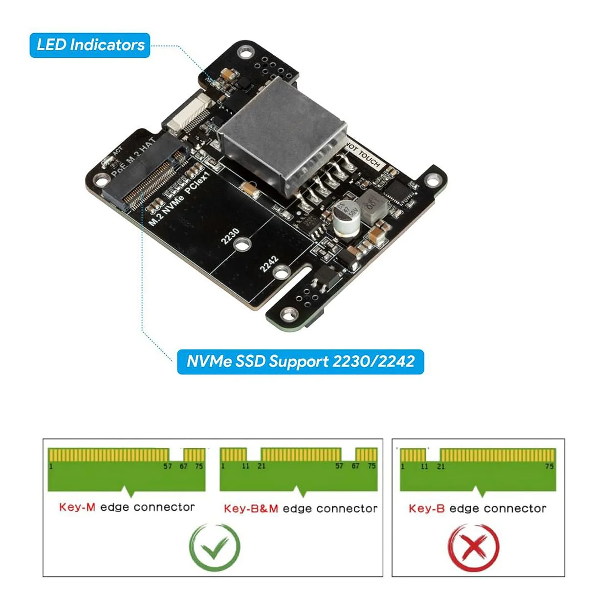 Uctronics 5V 5A PoE+ NVMe HAT for Raspberry Pi 5 (with Active Cooler) - Image 5