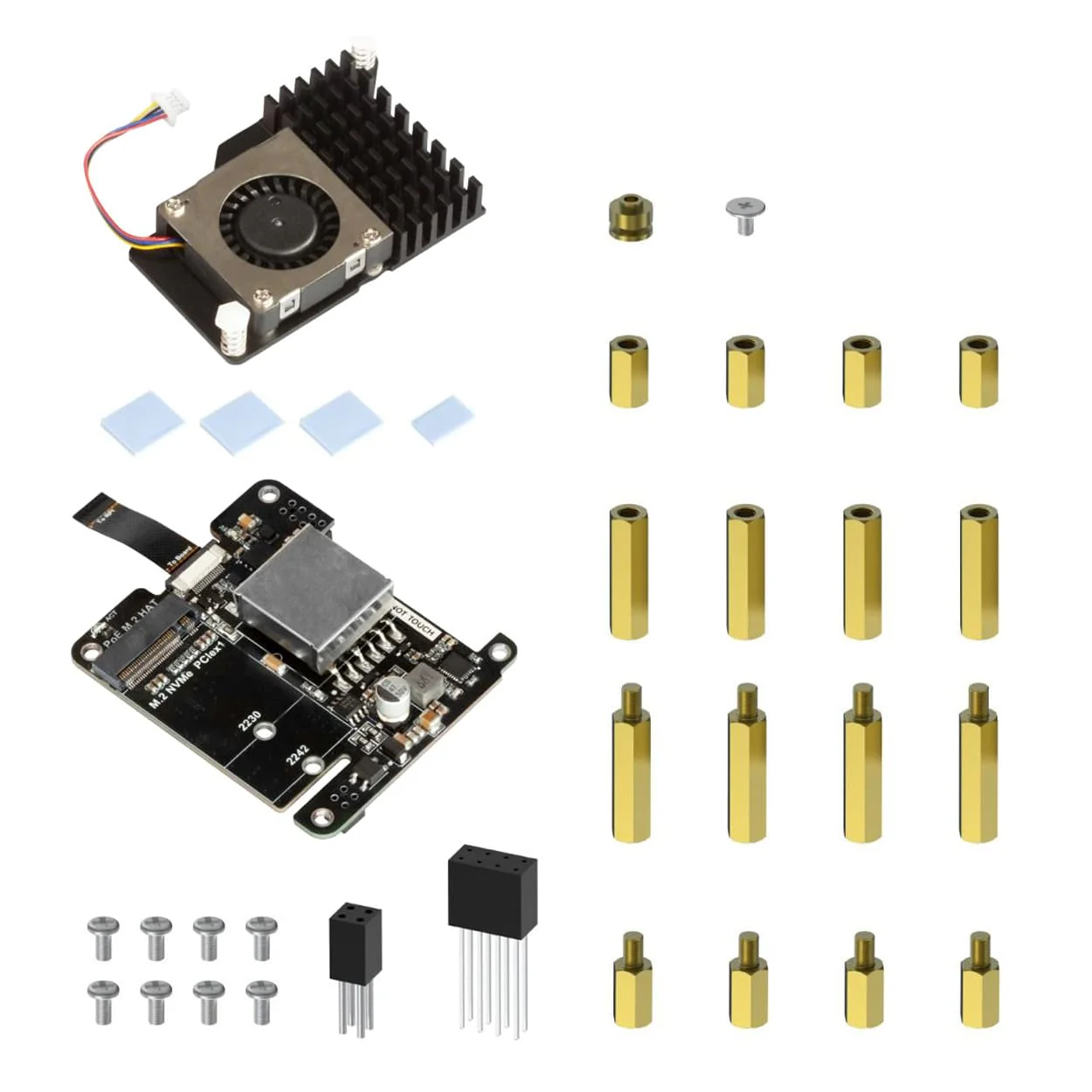 Uctronics 5V 5A PoE+ NVMe HAT for Raspberry Pi 5 (with Active Cooler) - Image 6