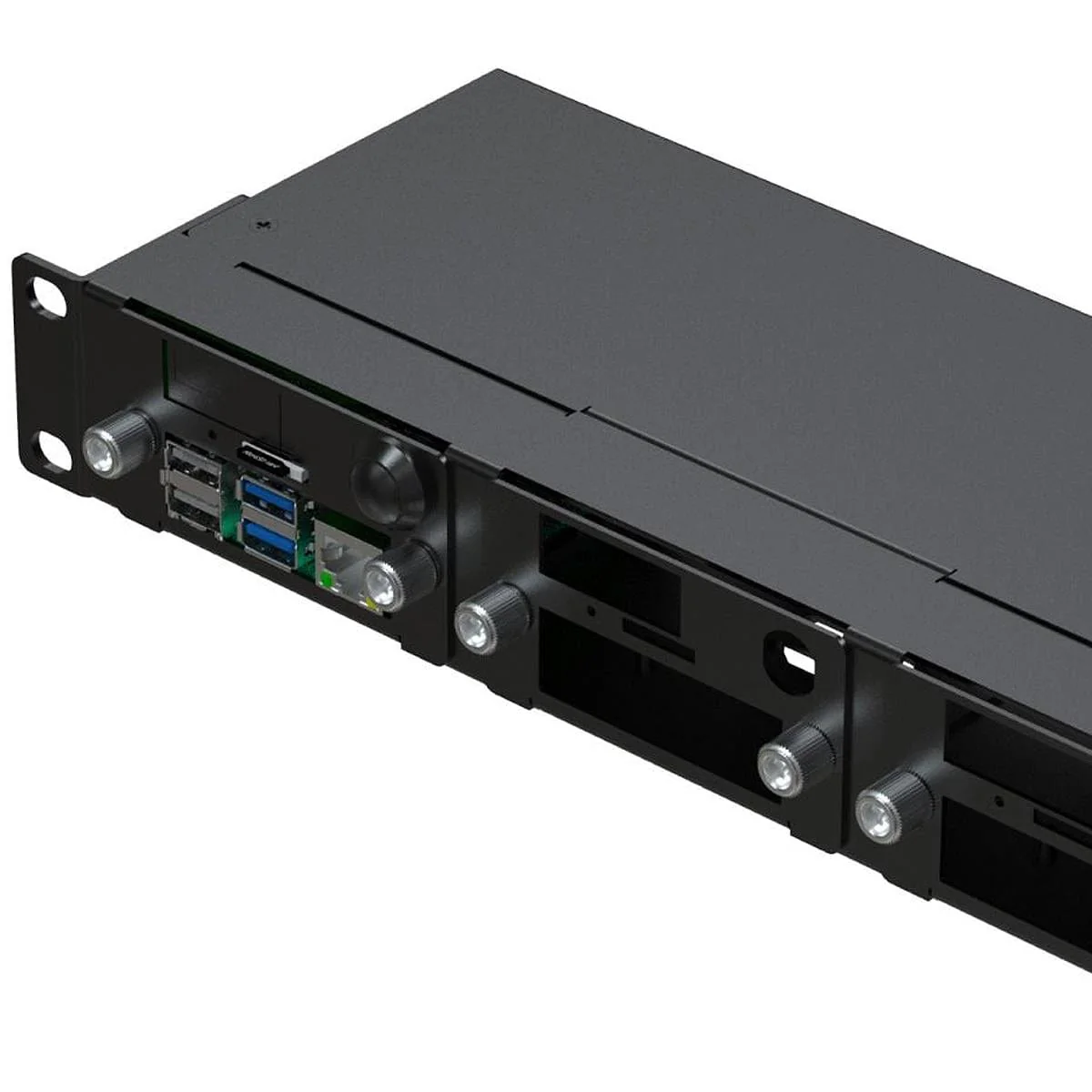 Uctronics Complete Rackmount Enclosure V2 with PoE (19" 1U) [Discontinued] - Image 2