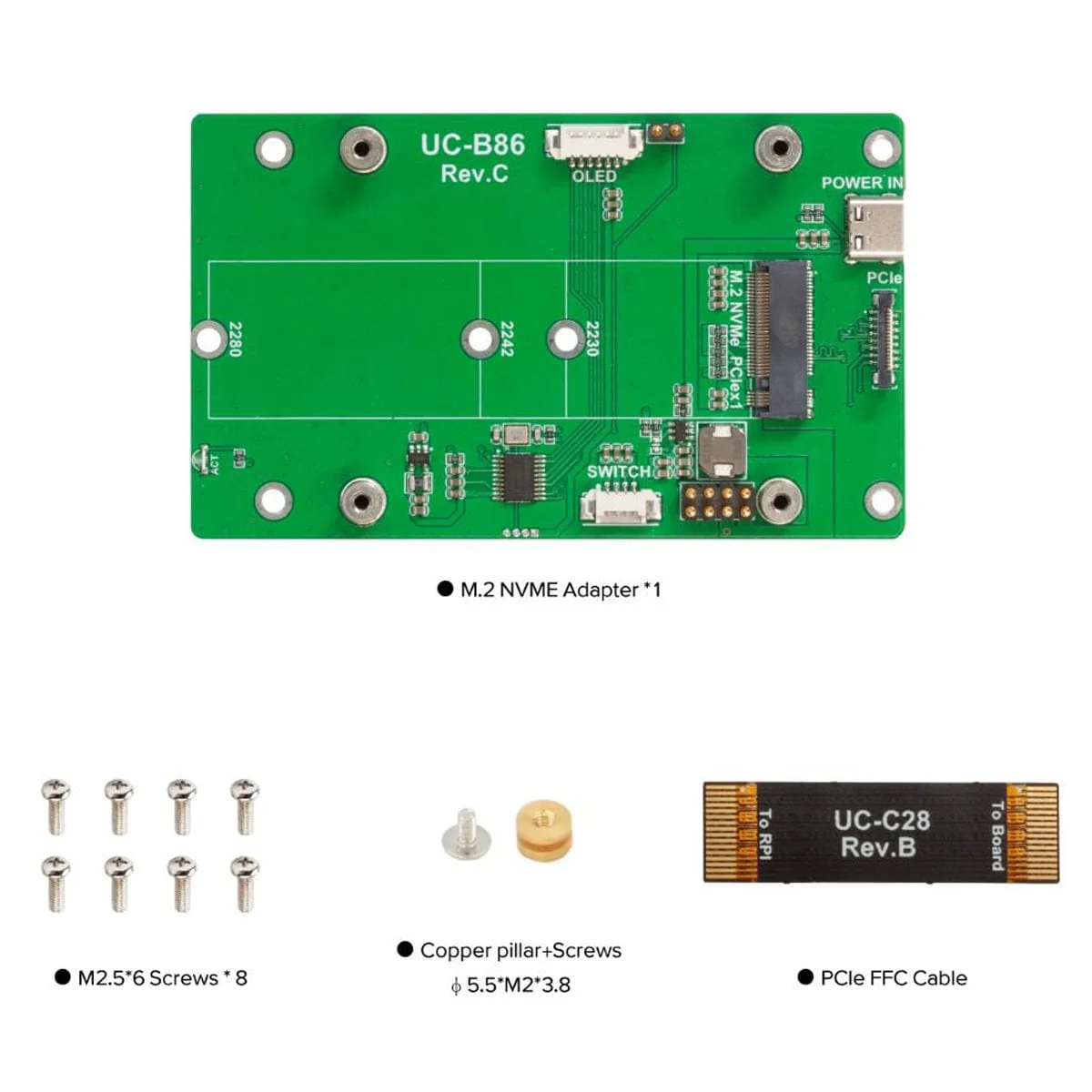 Uctronics M.2 to PCIe Adapter for Raspberry Pi - Image 3