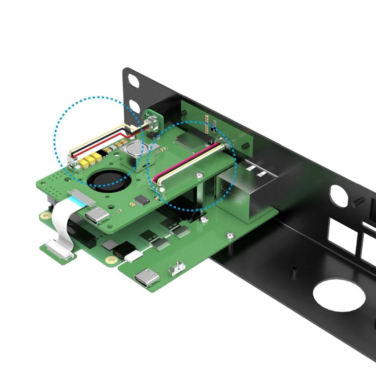 Uctronics Pi Rack - 1U PoE Rackmount for Raspberry 4 [discontinued] - Image 3