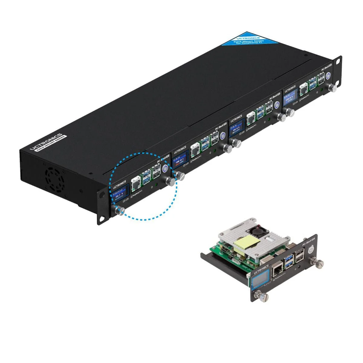 Uctronics PoE+ HAT for Raspberry Pi 5 with Active Cooler - Image 4