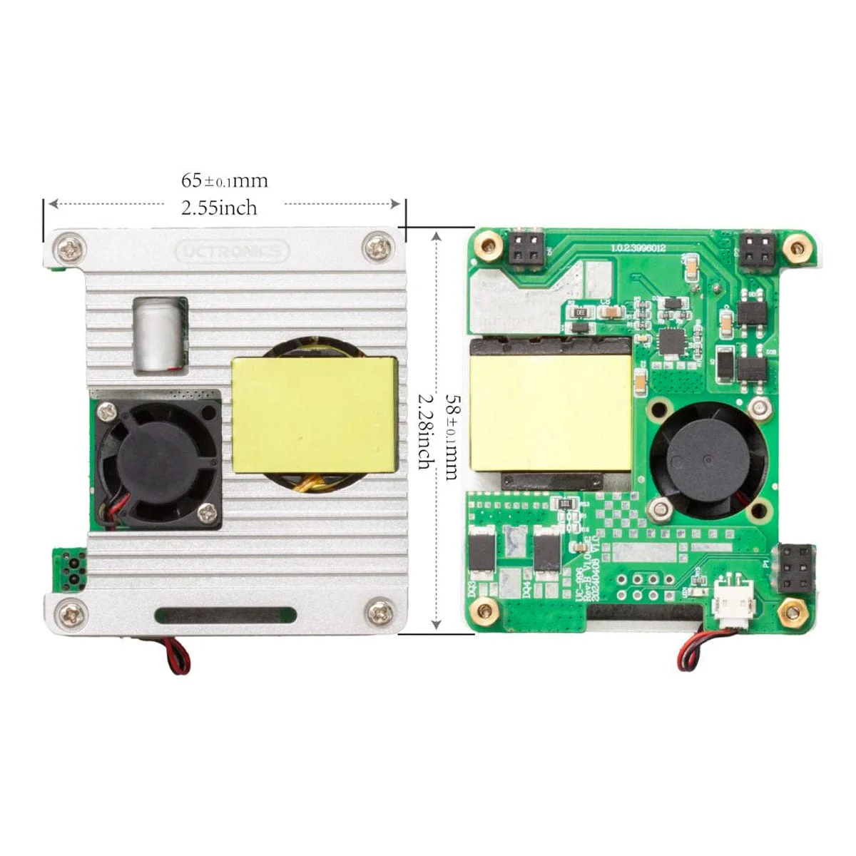 Uctronics PoE+ HAT for Raspberry Pi 5 with Active Cooler - Image 5