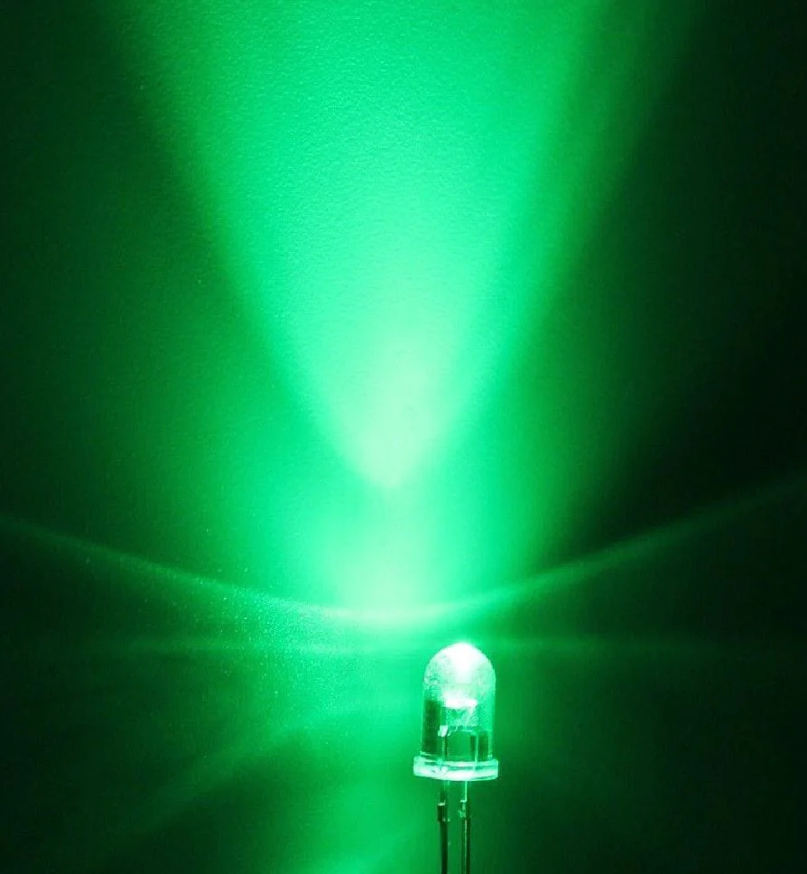 Ultra Bright LED 5mm - Green (10 Pack)