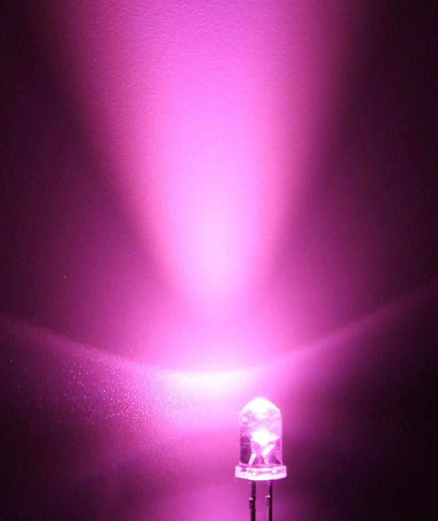 Ultra Bright LED 5mm - Pink (10 Pack)