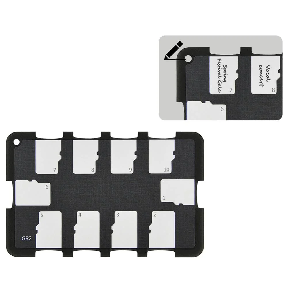 Ultra-thin 10-Slot MicroSD Card Holder - Image 3