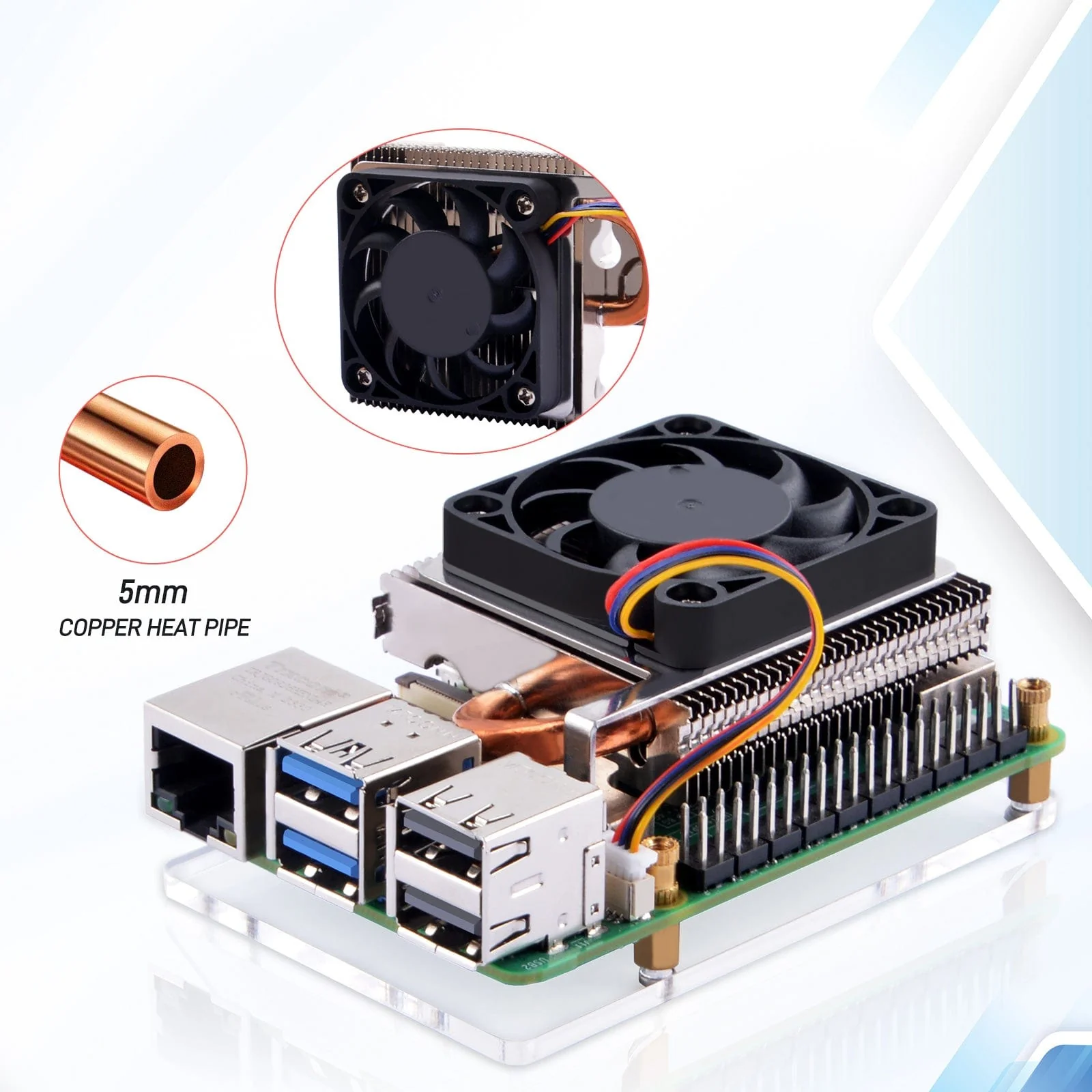 Ultra-thin ICE Tower Cooler for Raspberry Pi 5 - Image 3