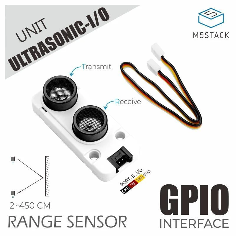 M5Stack Ultrasonic Distance Unit I/O (RCWL-9620) - Image 2