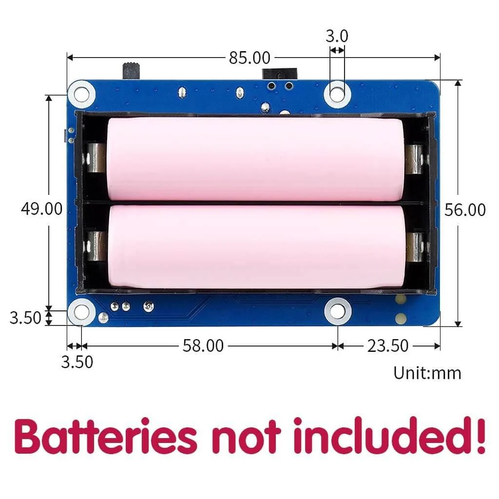 Uninterruptible Power Supply UPS HAT (B) for Raspberry Pi - Image 9