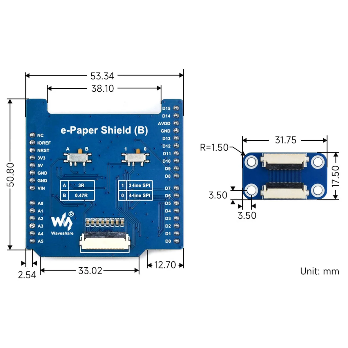 Universal ePaper Driver Shield (B) for Arduino - Image 6
