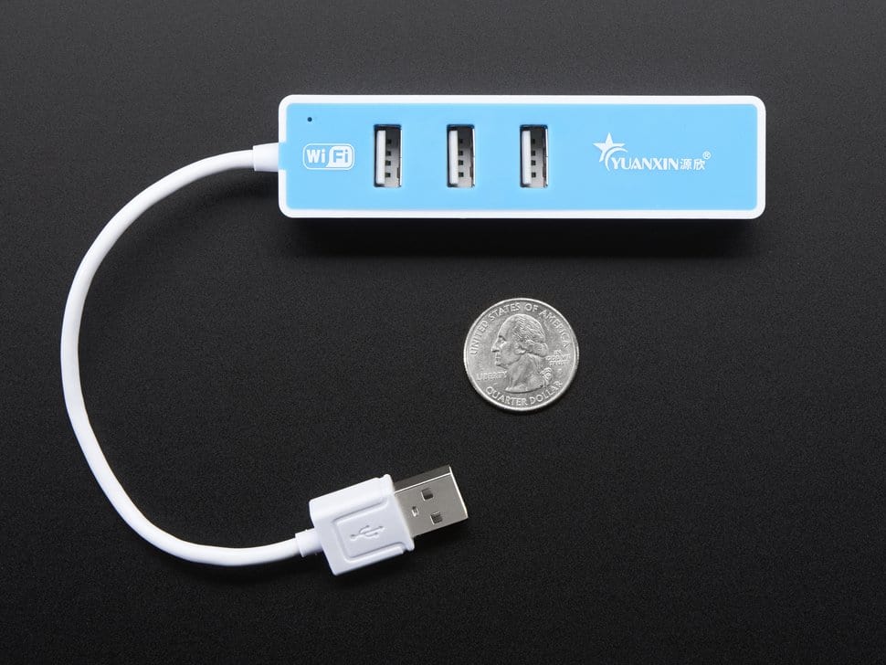 USB 2.0 WiFi Hub with 3 USB Ports - Image 2